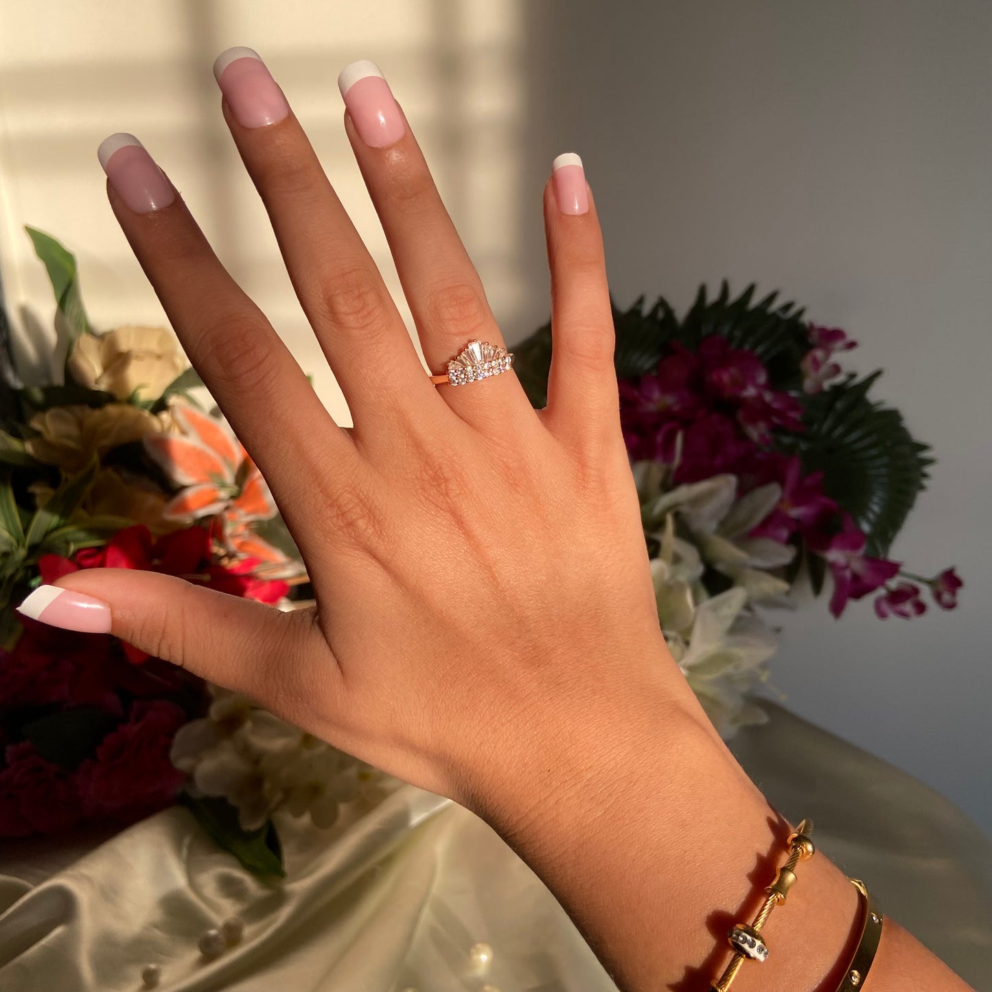 Crown Studded Ring - For Women