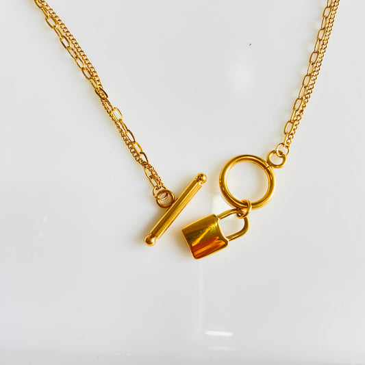 Lock and Key Necklace - For Women
