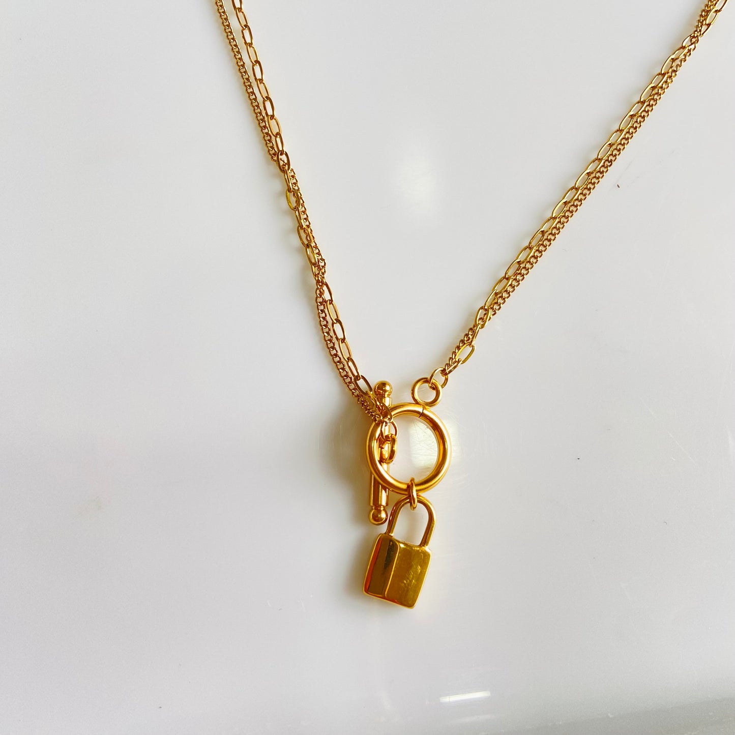 Lock and Key Necklace - For Women