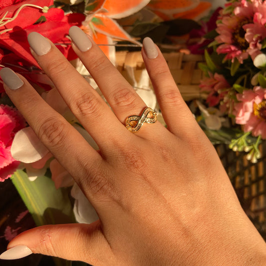 Infinity Studded Ring - For Women
