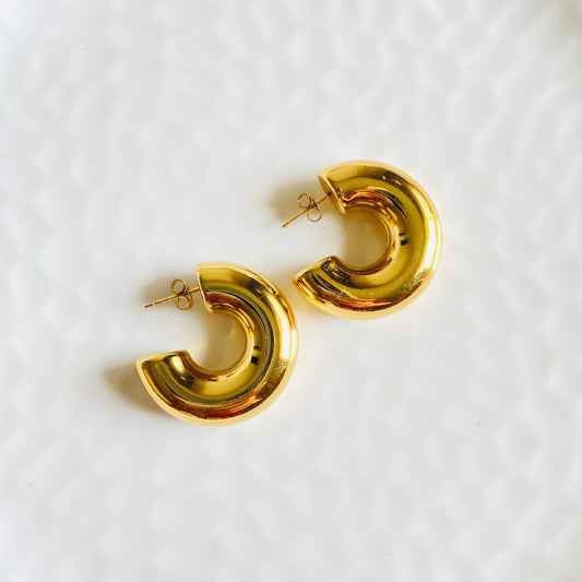 Signature Bold Hoops (Stainless Steel)