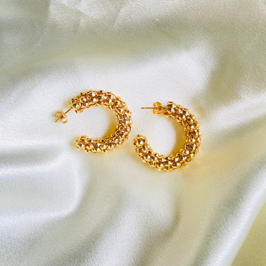 Kira Hoops (Stainless Steel)