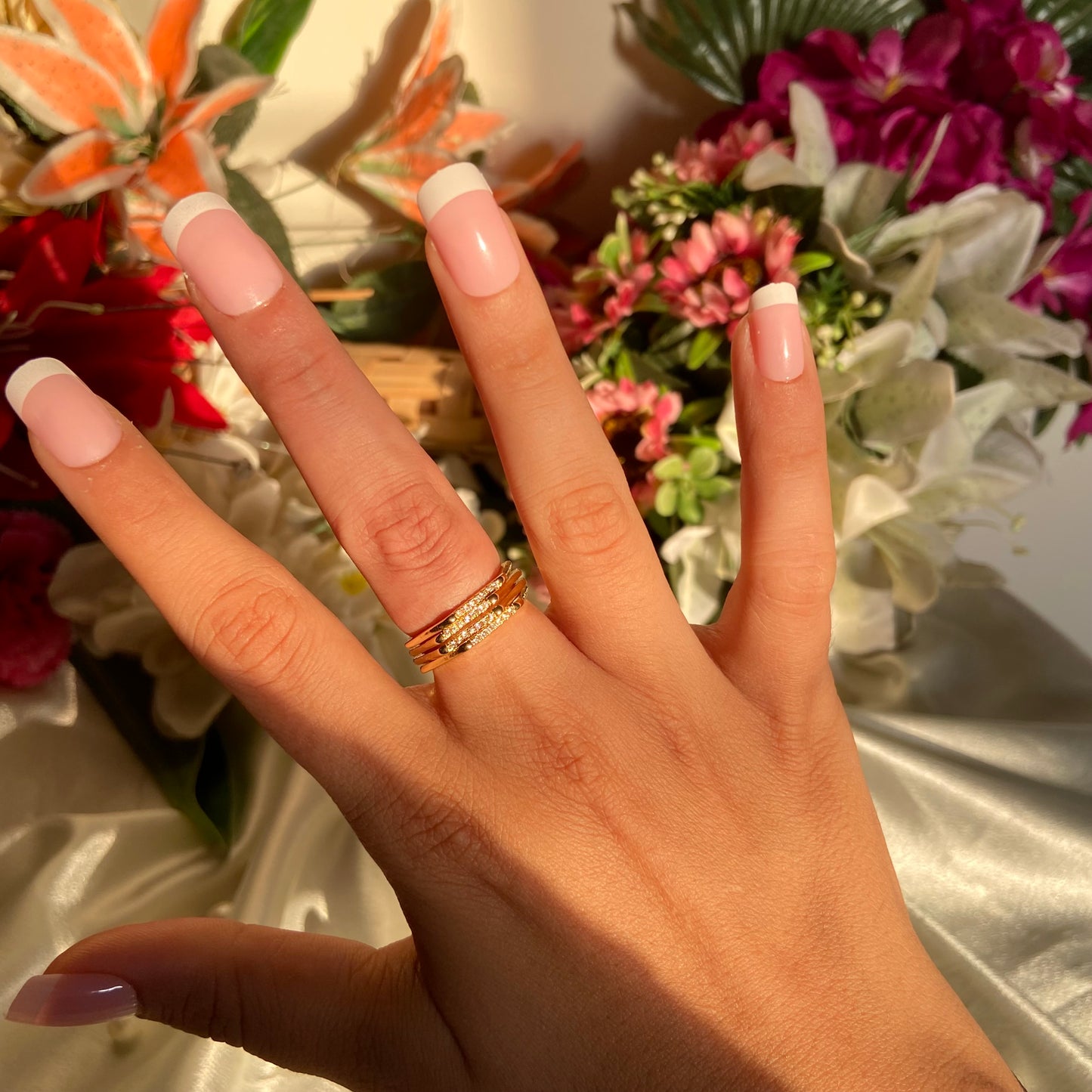 Hexa Studded Ring - For Women