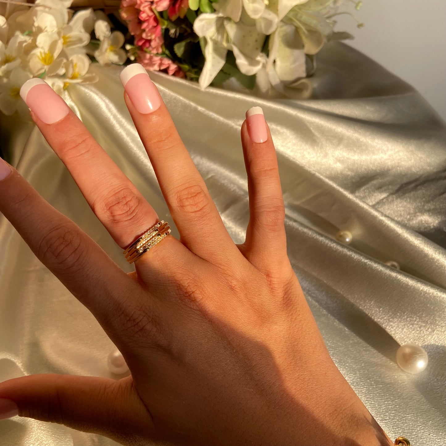 Hexa Studded Ring - For Women