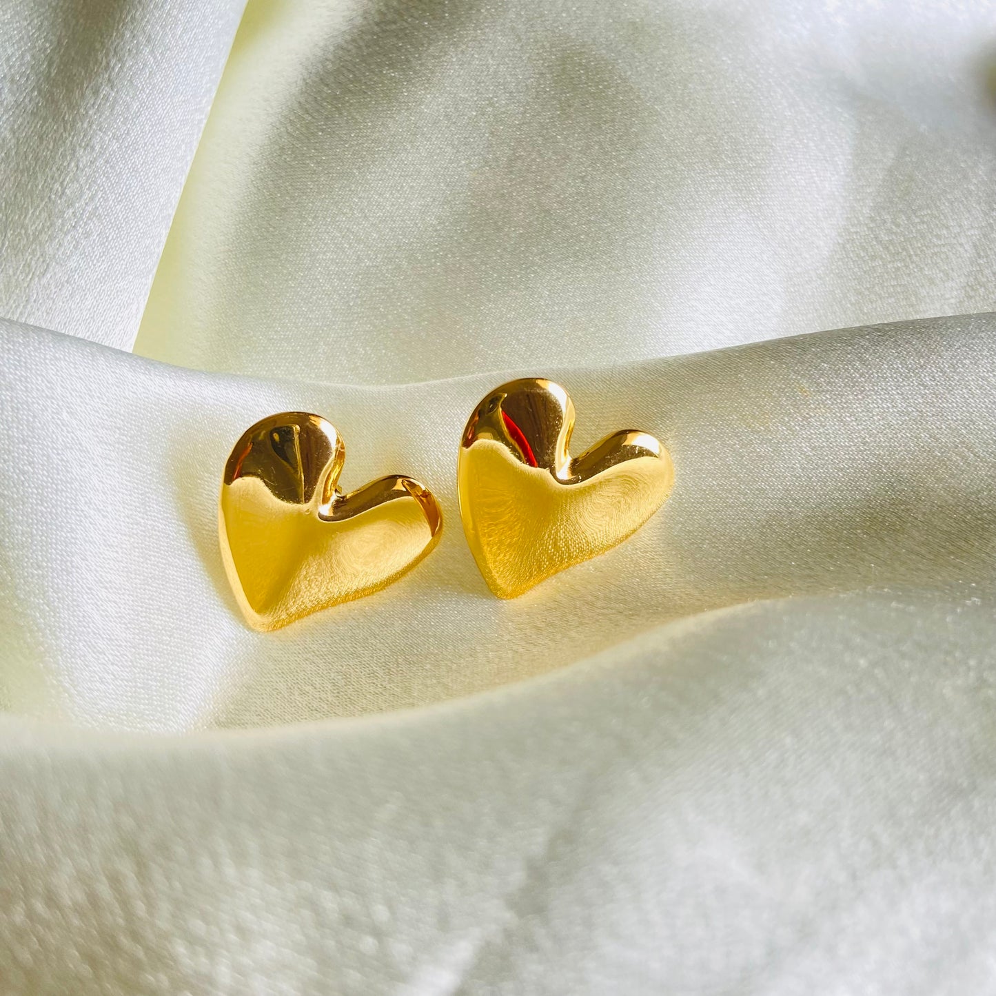 Gold Heart Earring