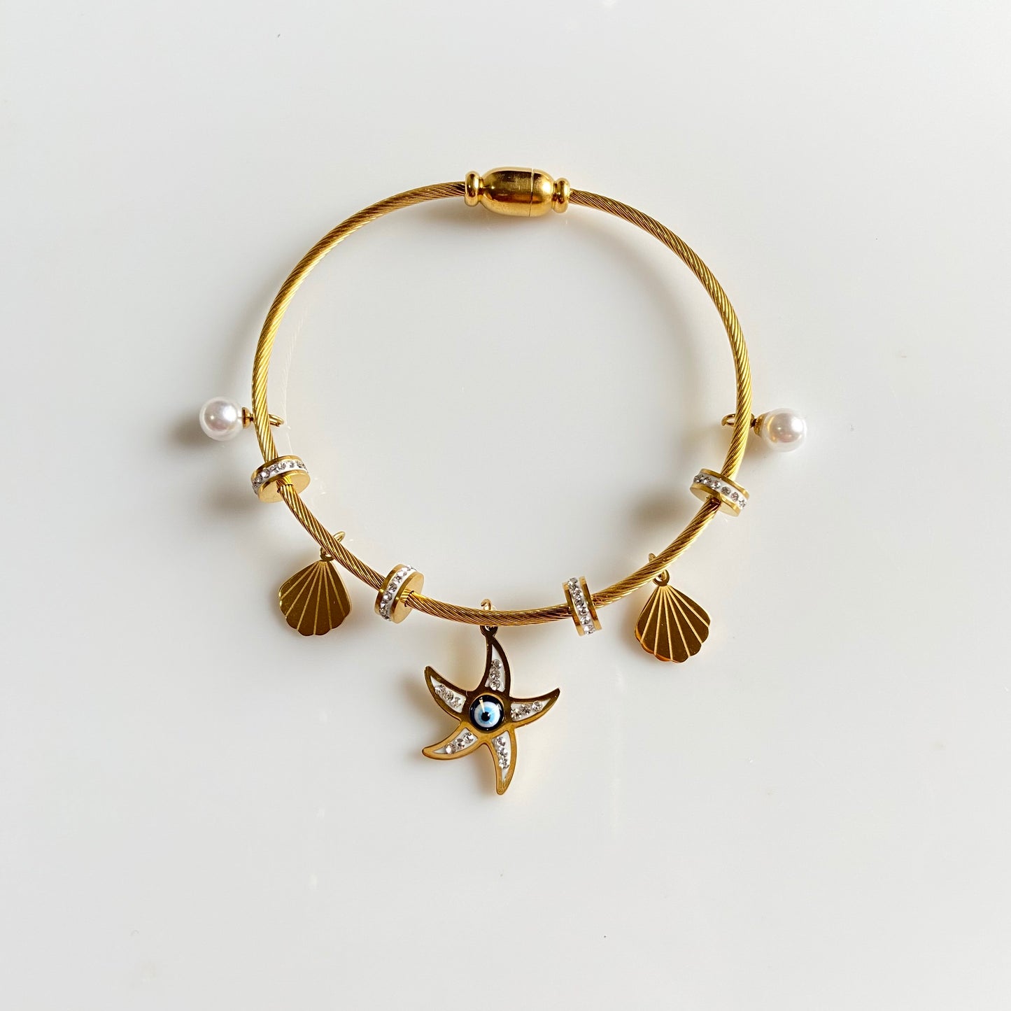 Seashell Charm Bracelet - For Women