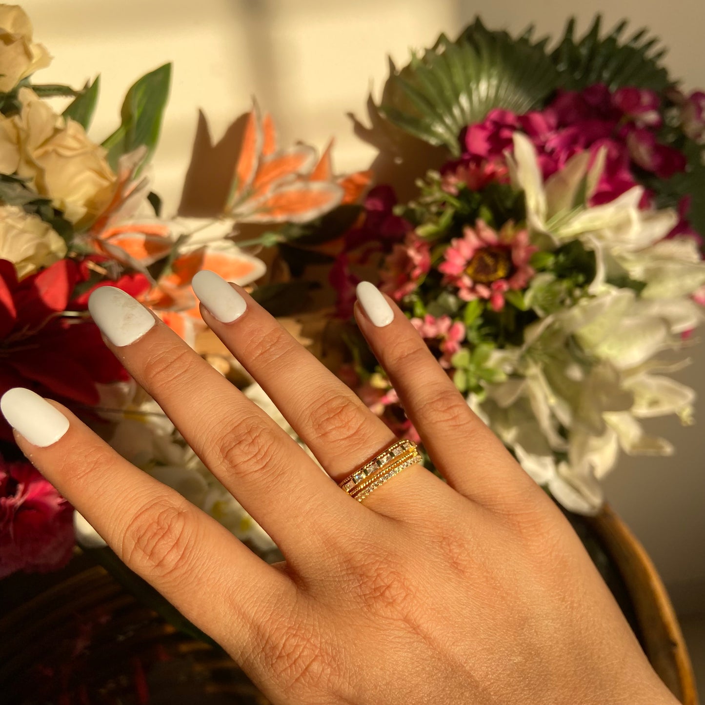 Elaya Studded Ring - For Women
