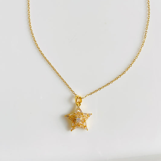 Studded Star Necklace - For Women