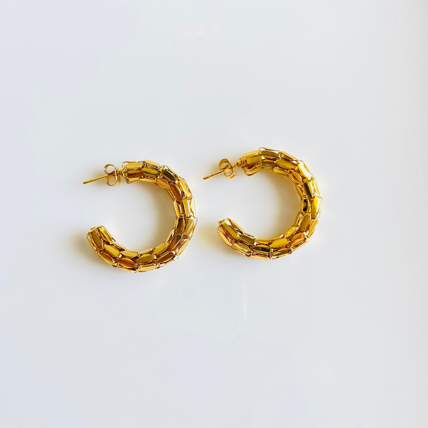 Kira Hoops (Stainless Steel)