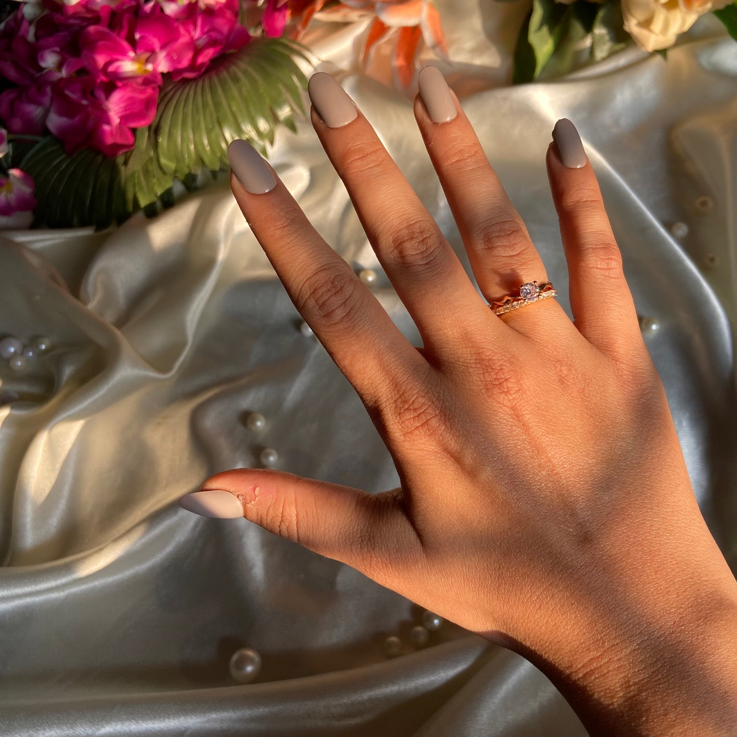 Olive Solitaire Ring - For Women