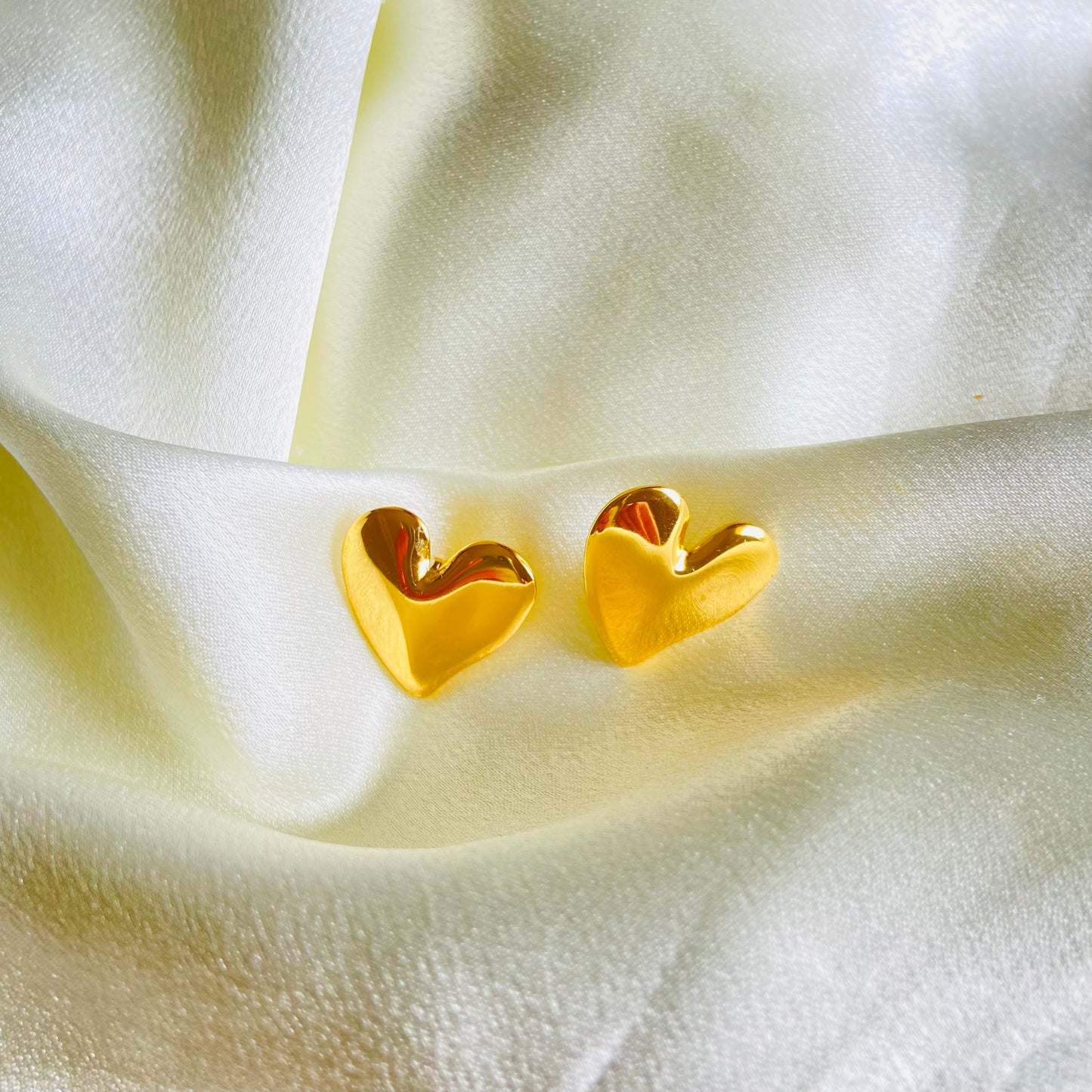 Gold Heart Earring