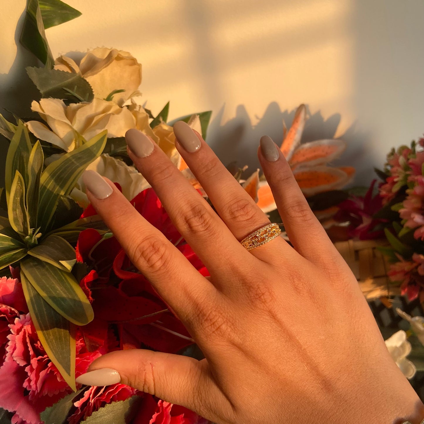 Dove Studded Ring - For Women