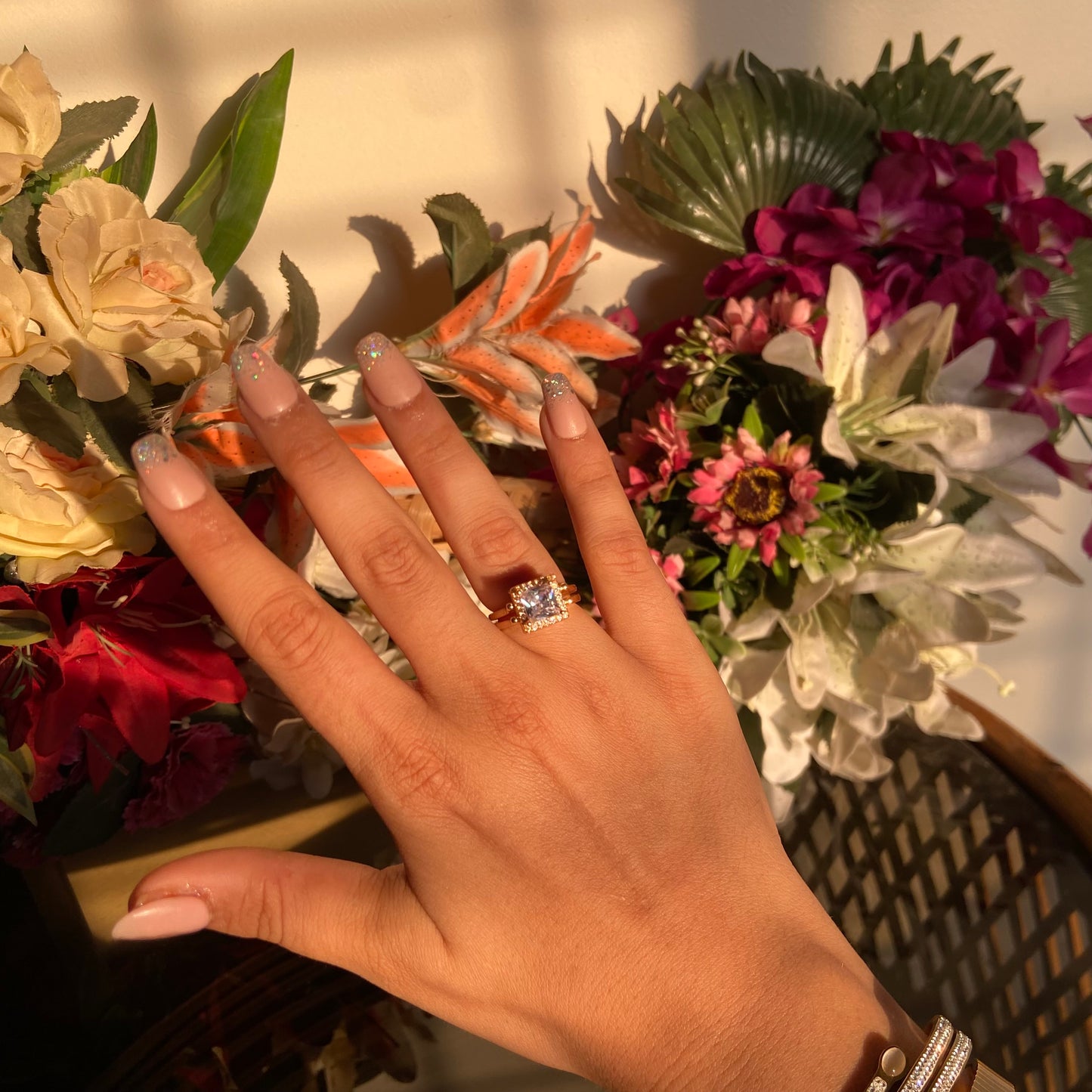 Bold Solitaire Reversible Ring - For Women