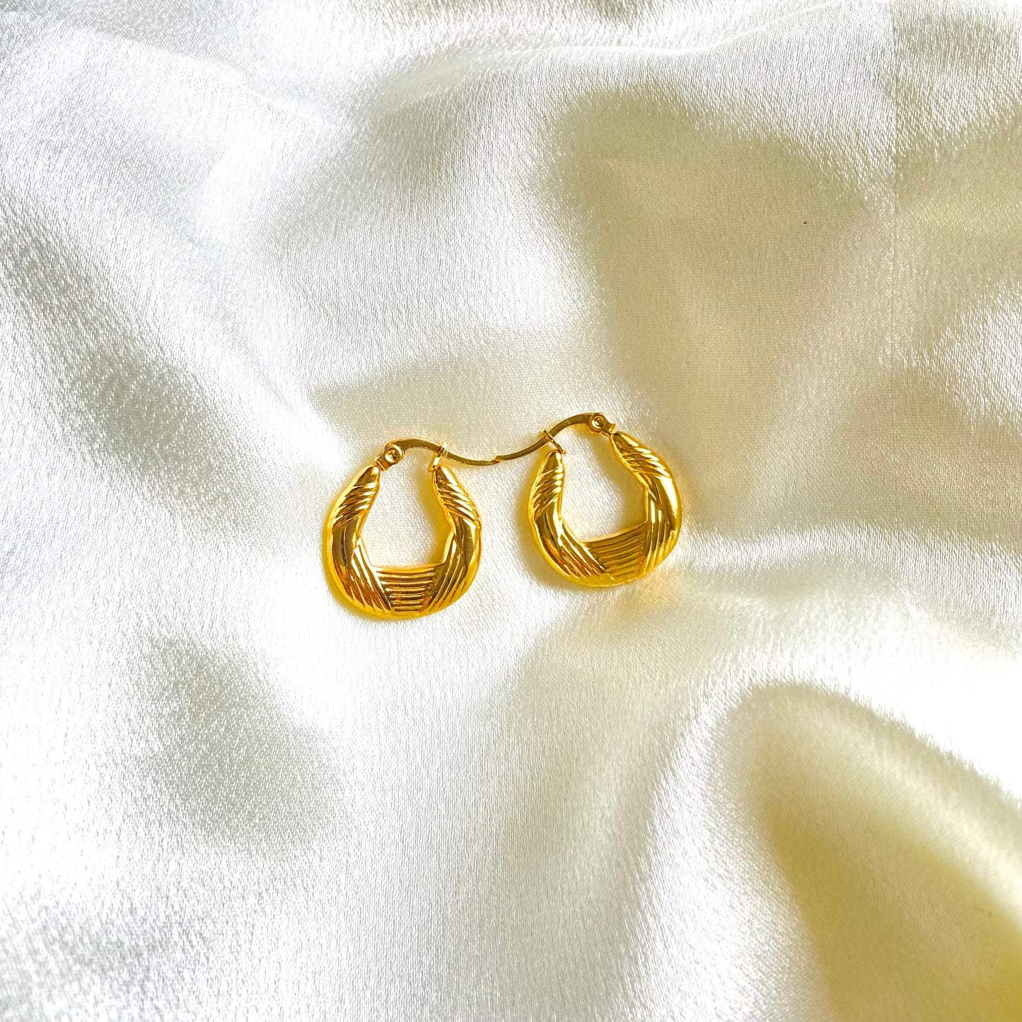 Nia Hoops (Stainless Steel)