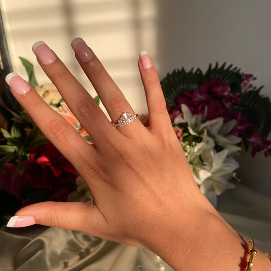 Crown Studded Ring - For Women