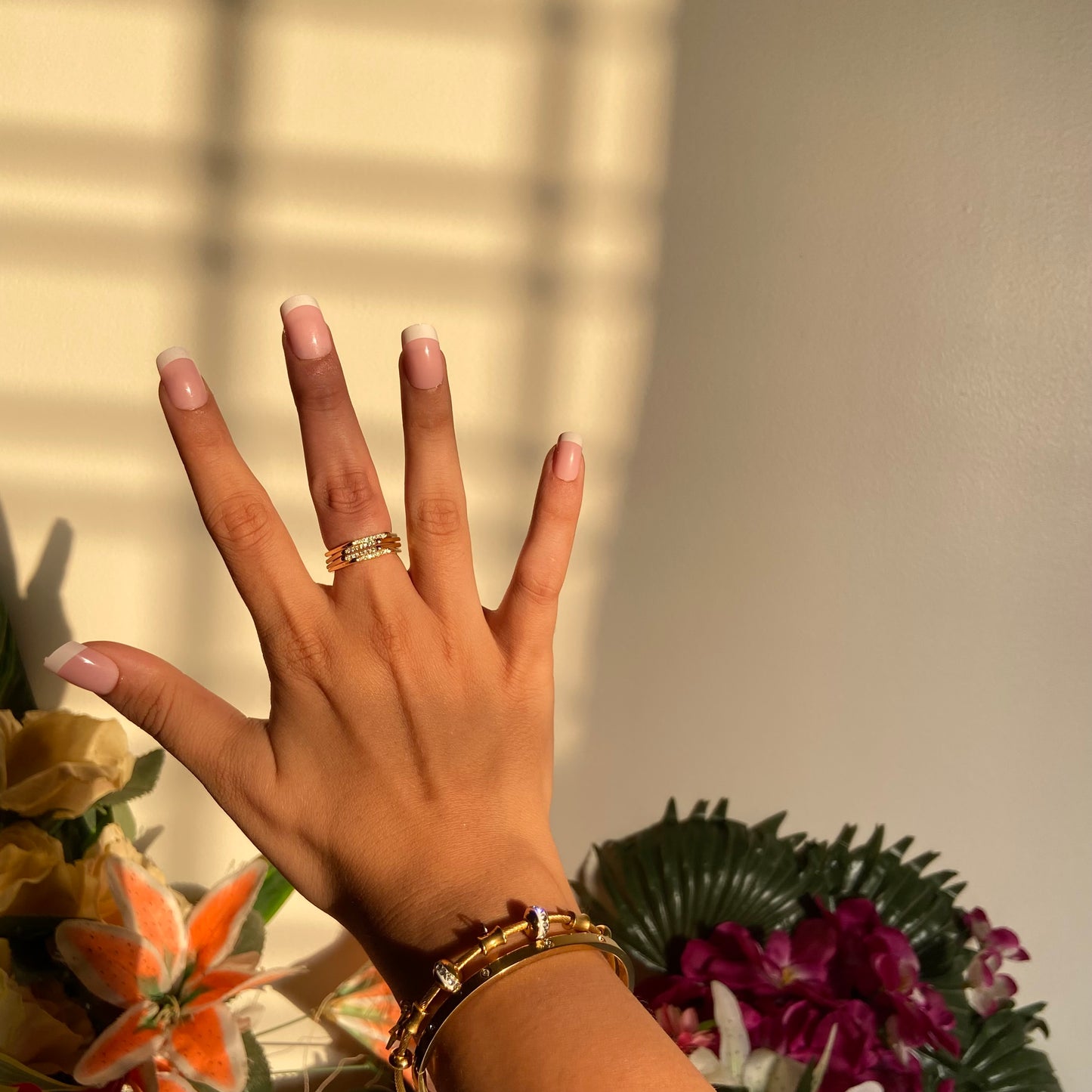 Hexa Studded Ring - For Women