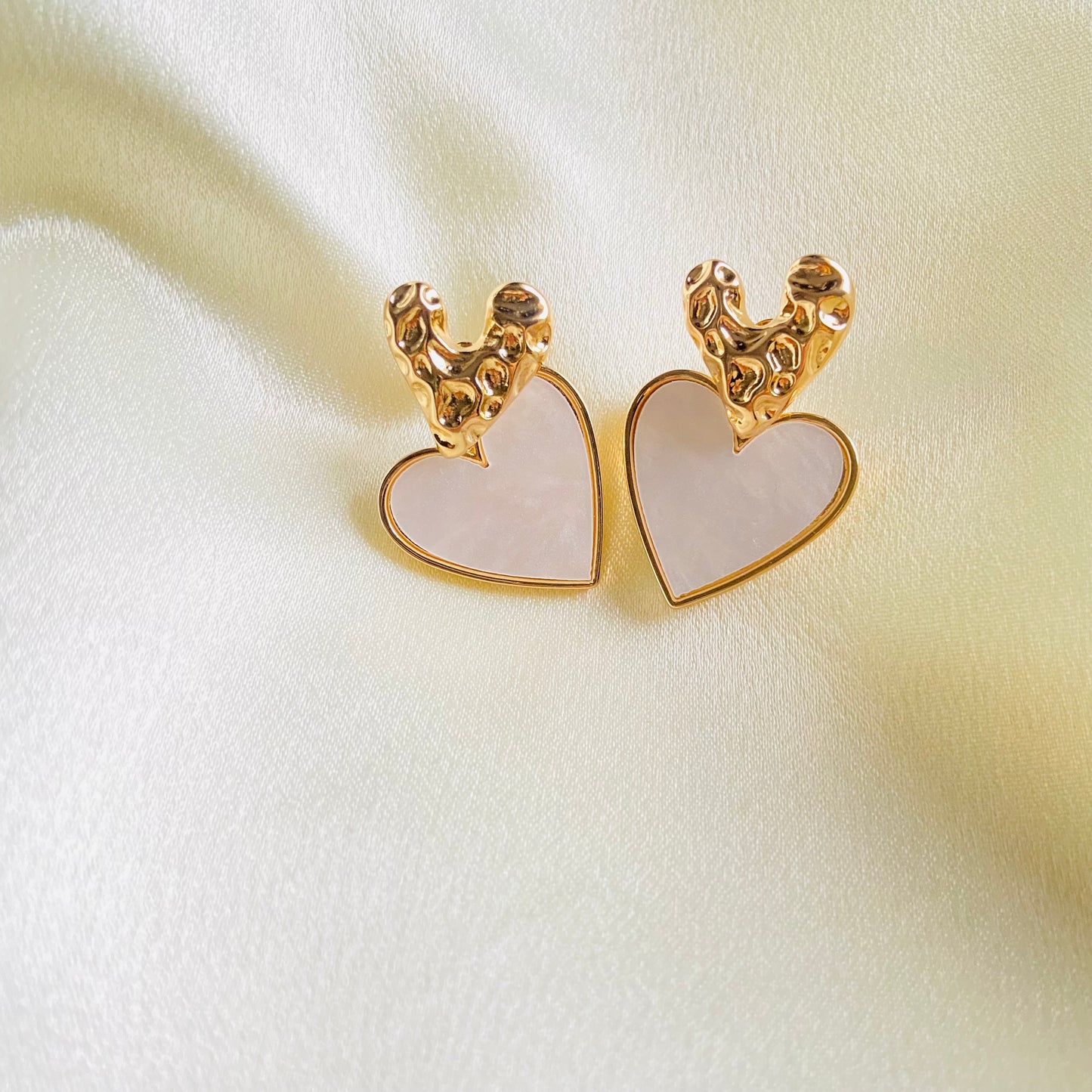 Couple of Hearts Earrings (Stainless Steel)