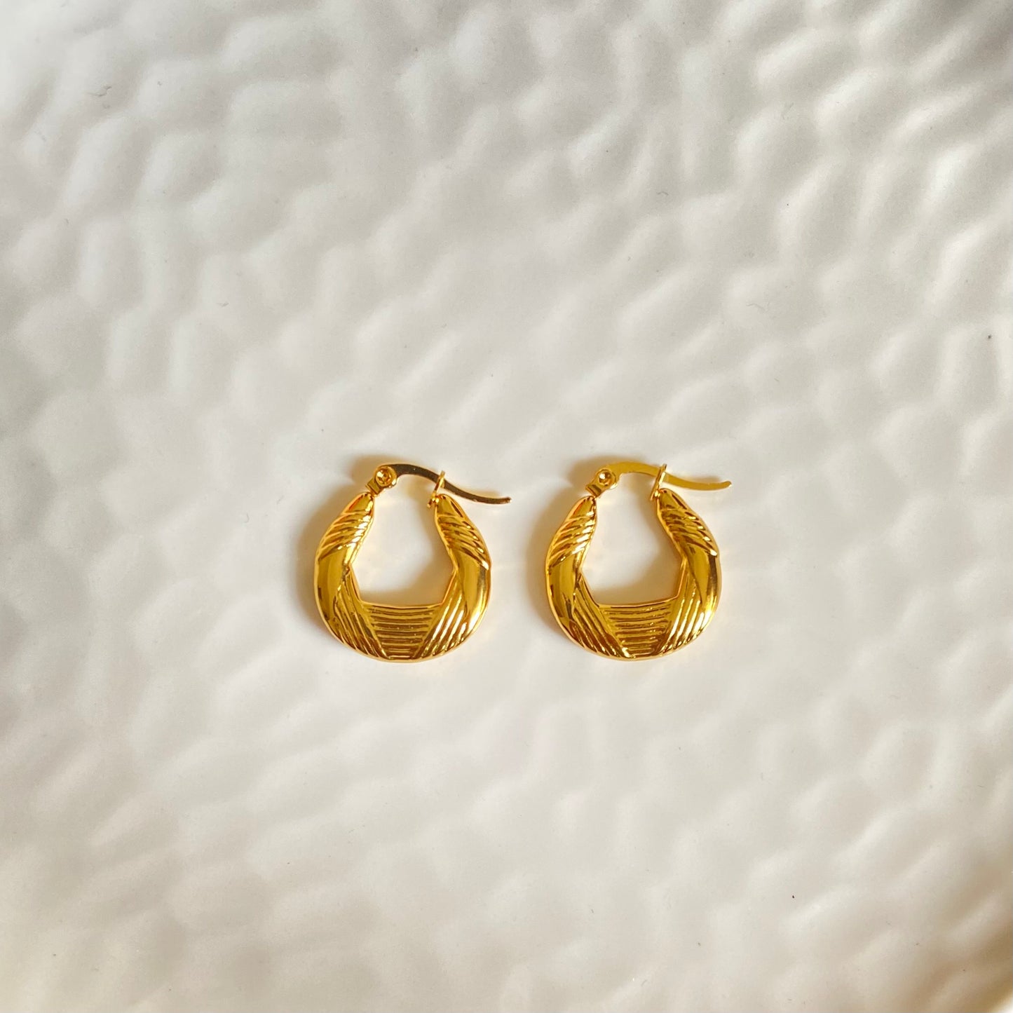 Nia Hoops (Stainless Steel)