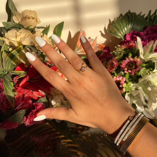 Moon Studded Ring - For Women
