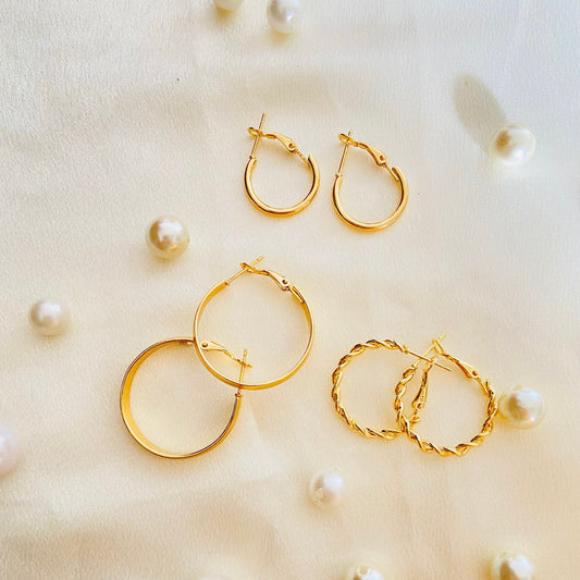 Leyla Hoops (Stainless Steel)
