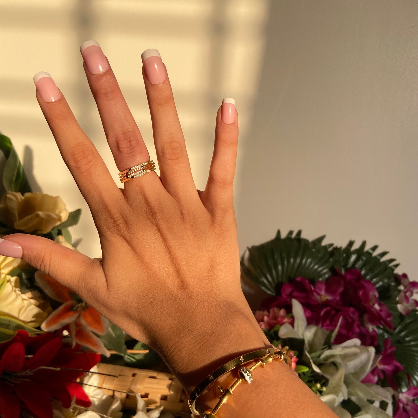 Hexa Studded Ring - For Women