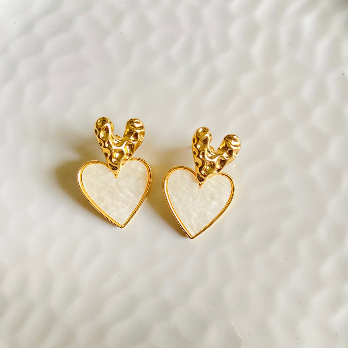 Couple of Hearts Earrings (Stainless Steel)