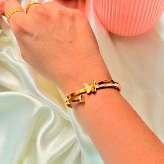 Gold Butterfly Bracelet - For Women