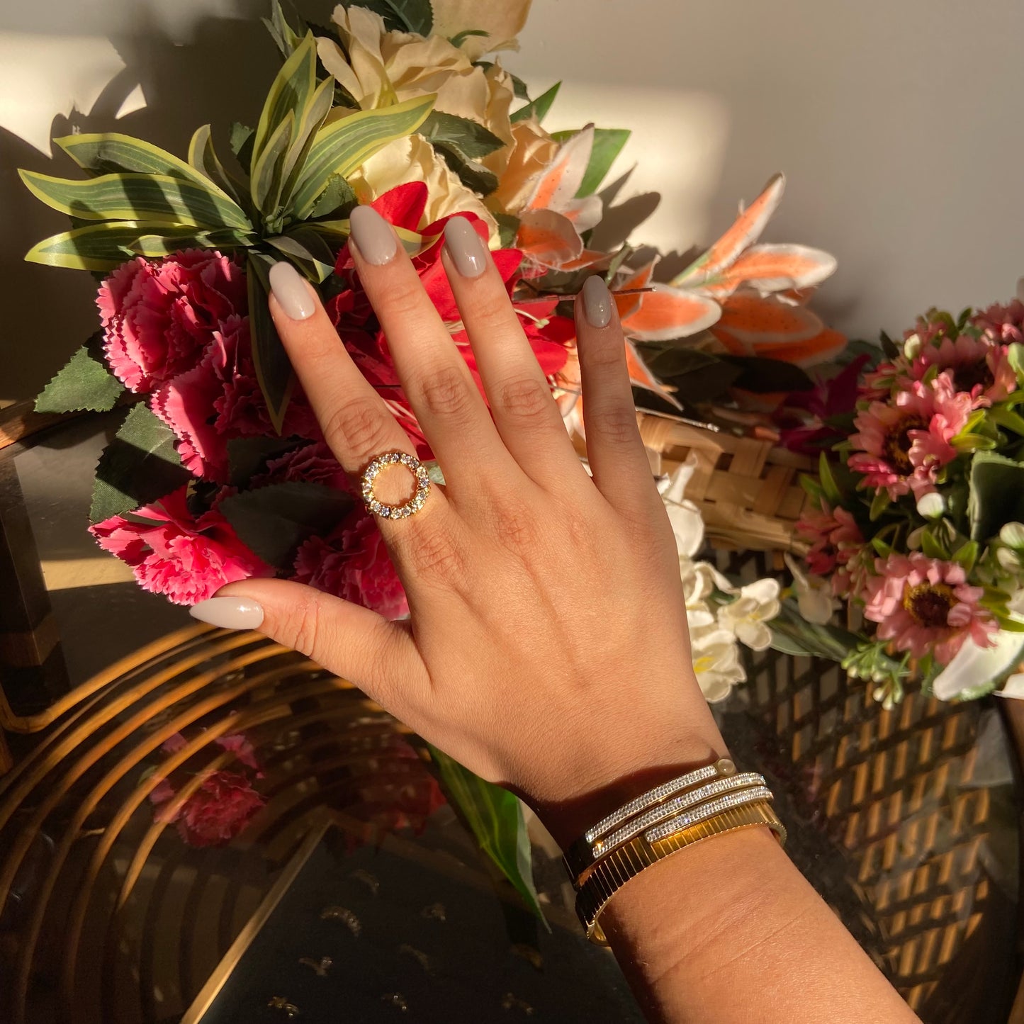 Venus Studded Ring - For Women
