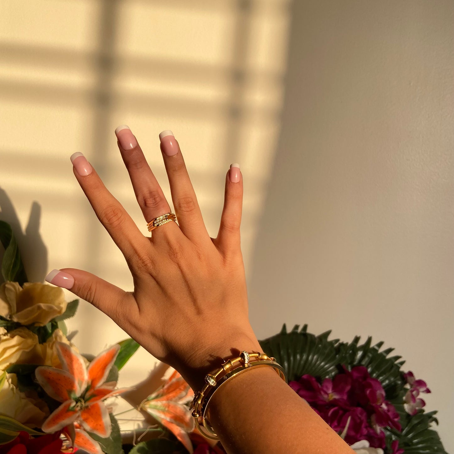 Hexa Studded Ring - For Women