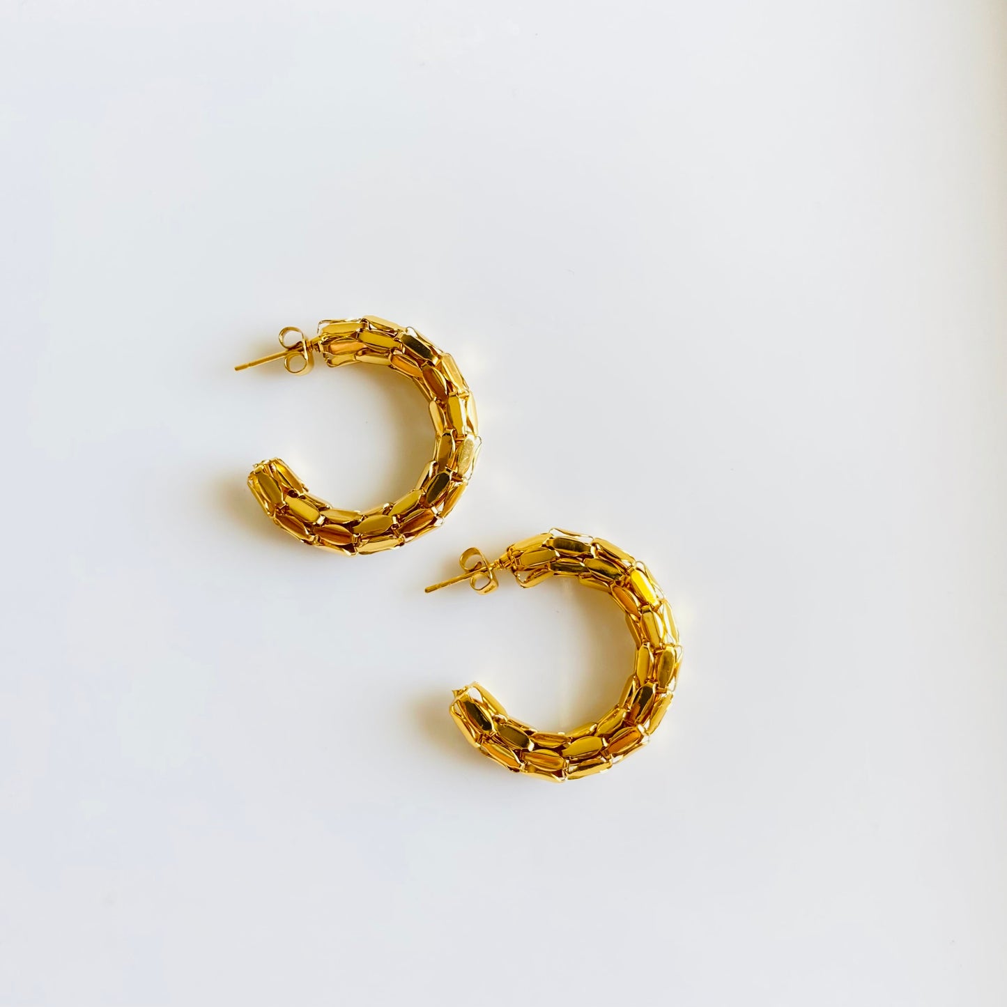 Kira Hoops (Stainless Steel)
