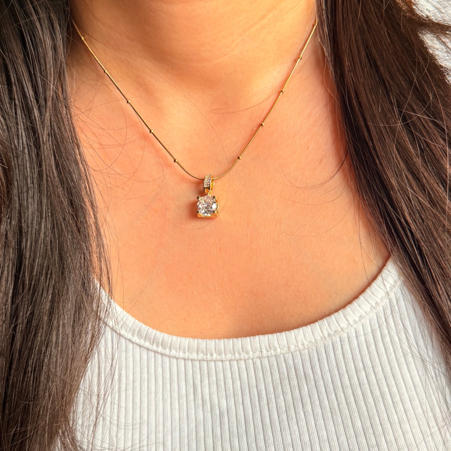 Solitaire Necklace - For Women