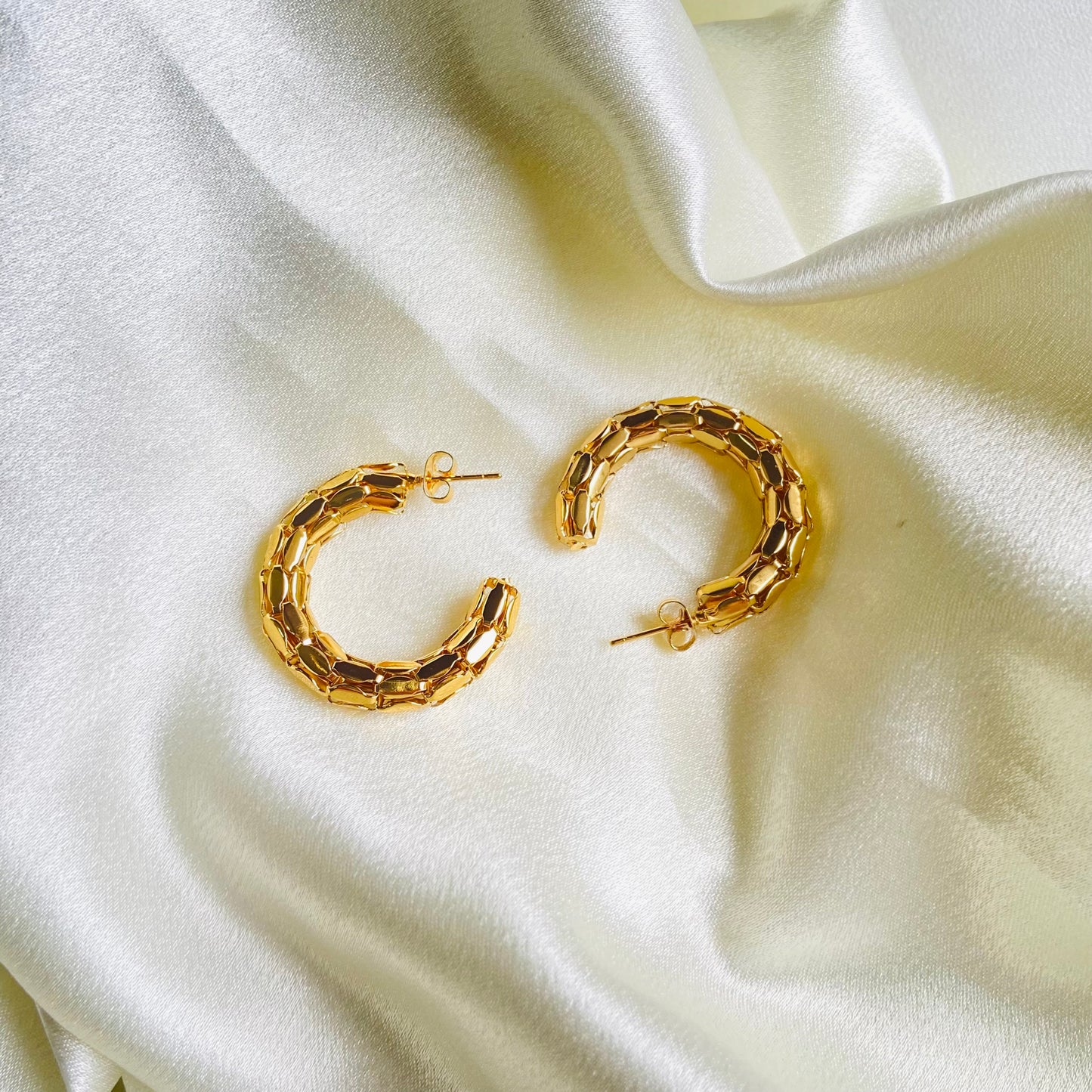 Priscilla Hoops (Stainless Steel)