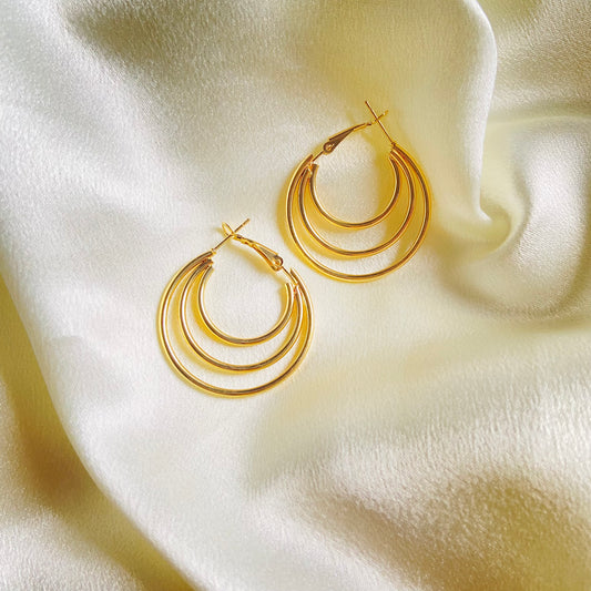 Triple Layer Hoops (Stainless Steel)