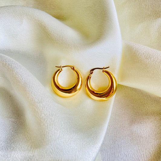 Moon Hoops (Stainless Steel)
