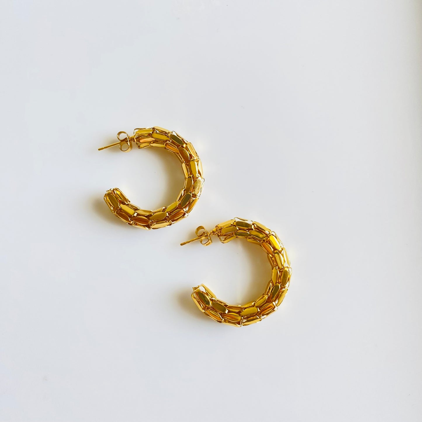 Kira Hoops (Stainless Steel)