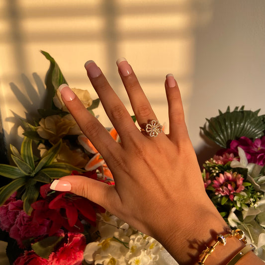 Lotus Rotating Ring - For Women