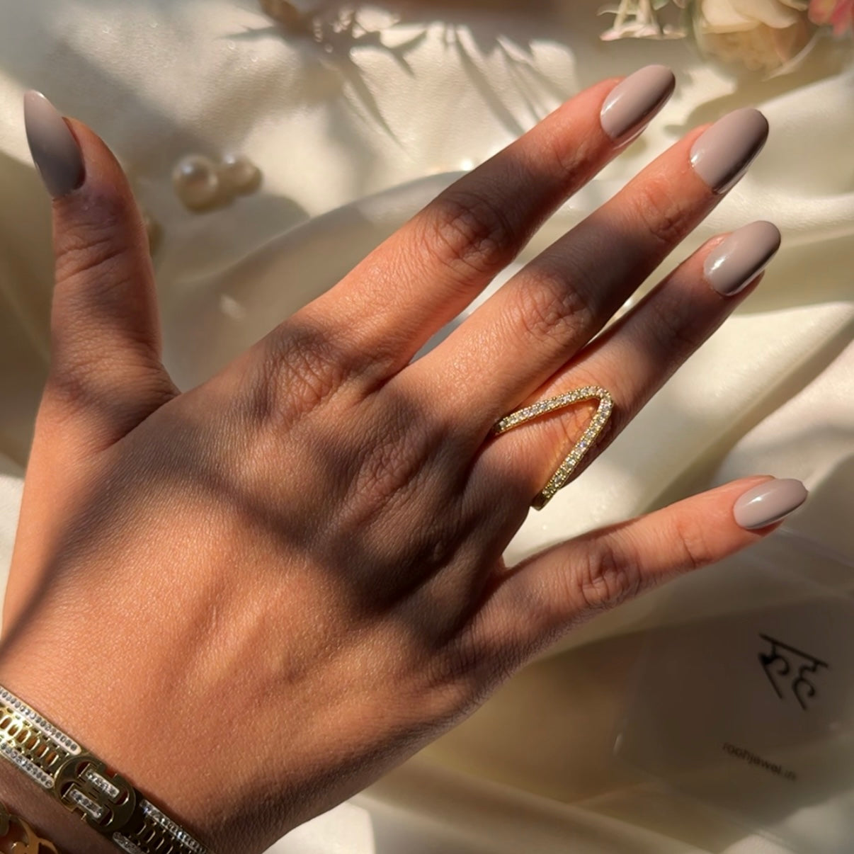 Statement Studded Ring - For Women