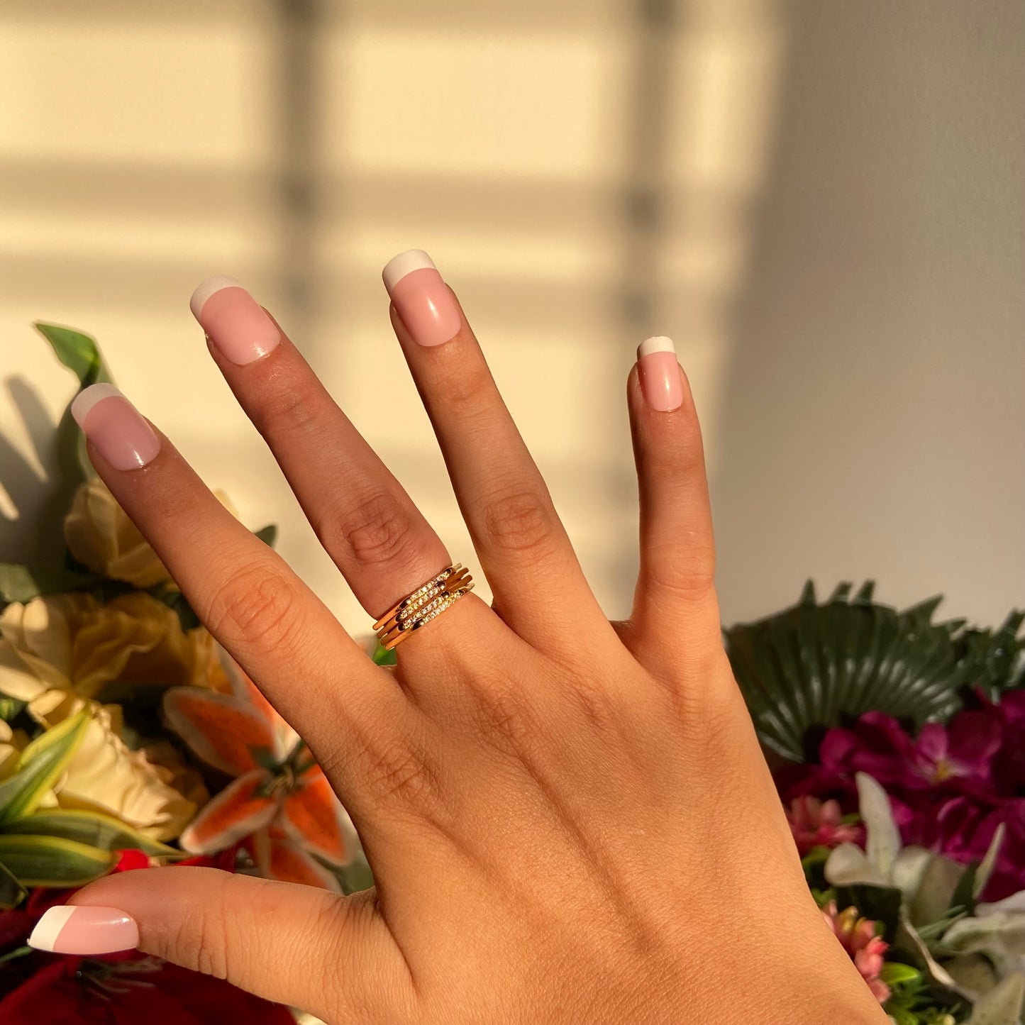 Hexa Studded Ring - For Women