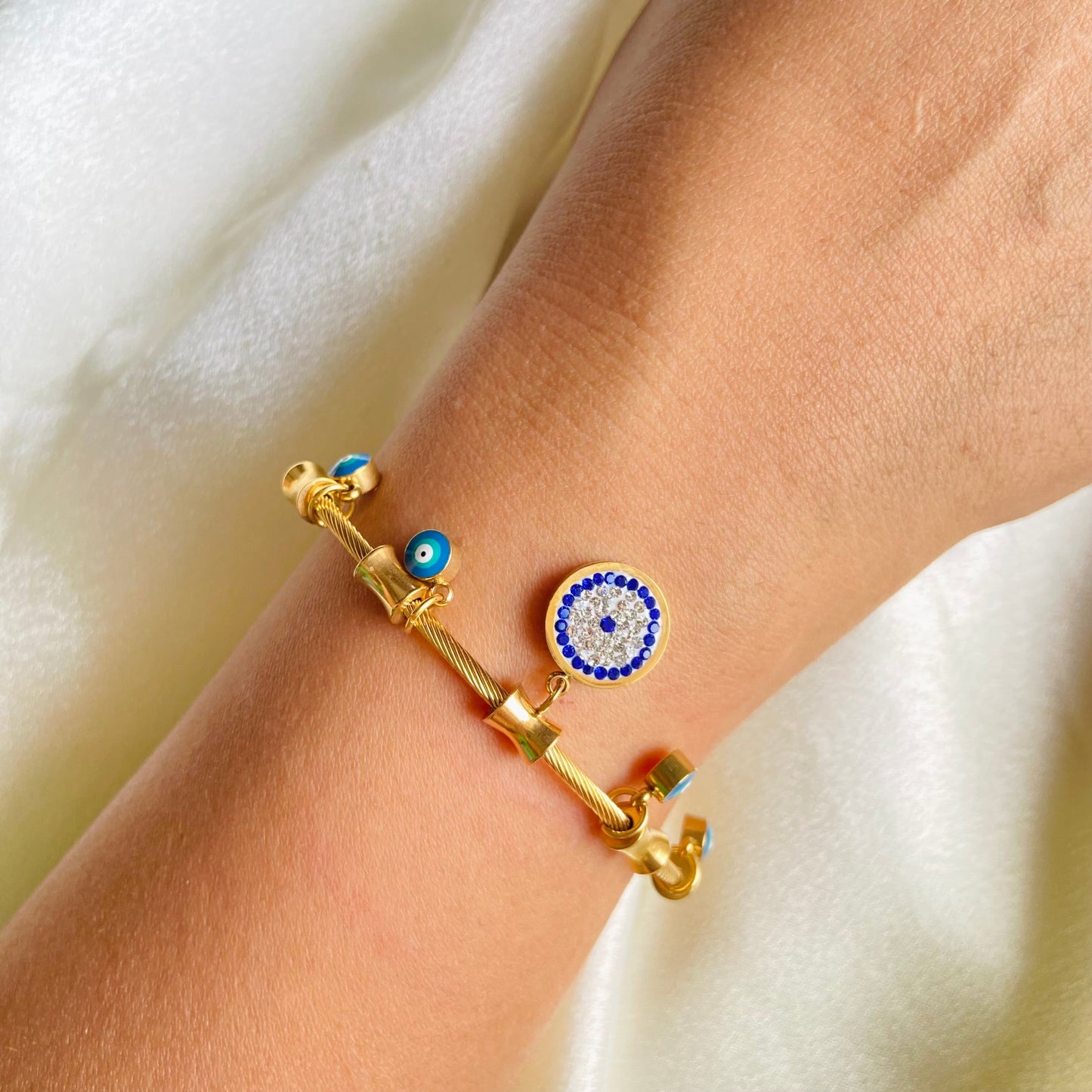 Evil Eye Charm Bracelet - For Women