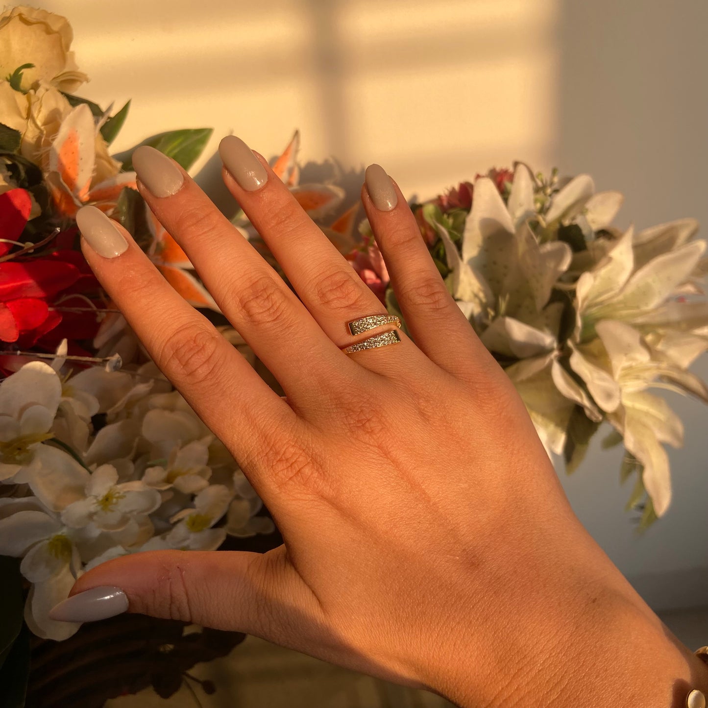 Chic Studded Ring - For Women