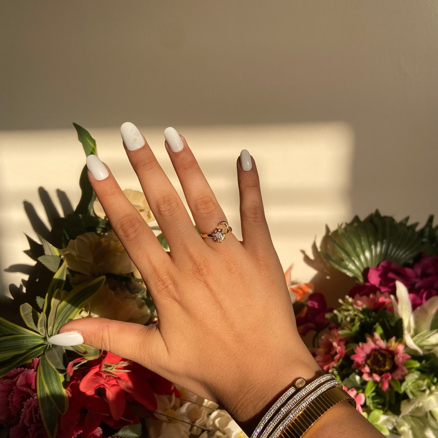 Moon Studded Ring - For Women