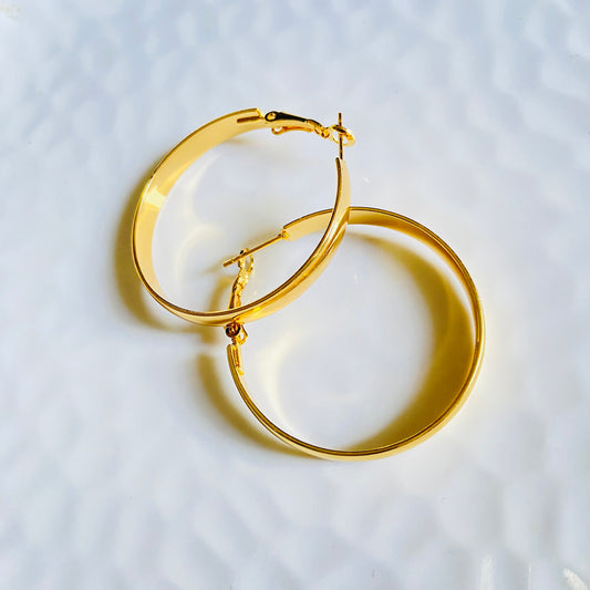 Jane Bold Hoops (Stainless Steel)