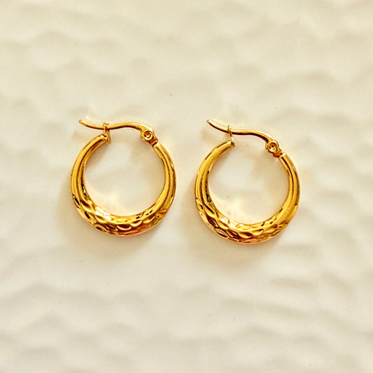 Jasmine Hoops (Stainless Steel)