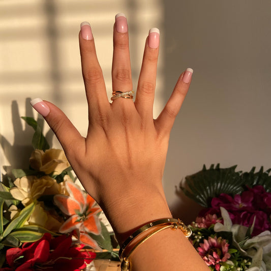 Twisted Bold Diamond Ring - For Women