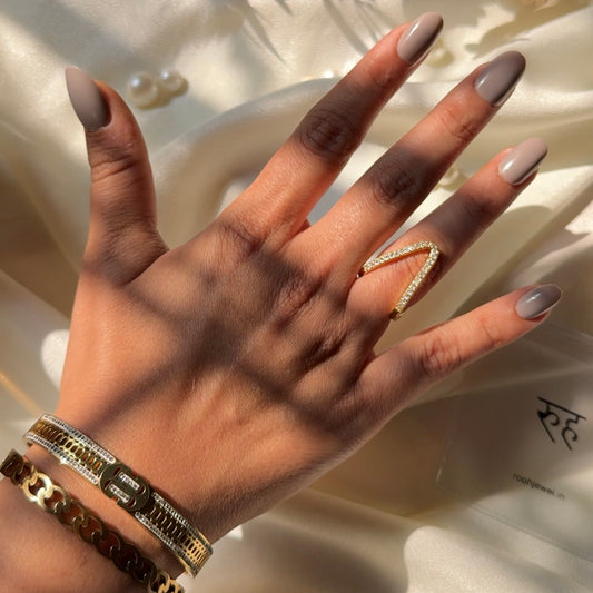 Statement Studded Ring - For Women