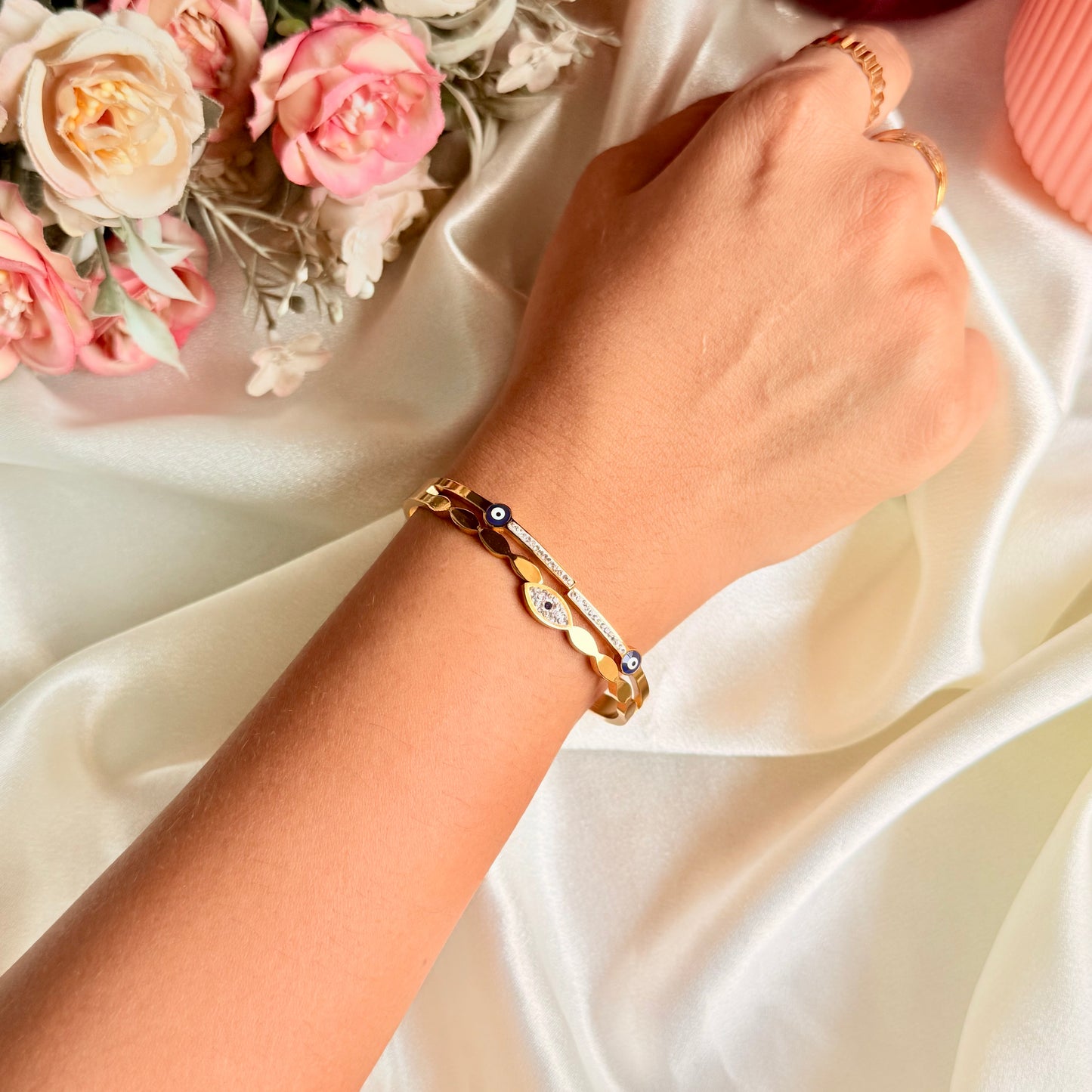Minimal Nazar Bracelet - For Women
