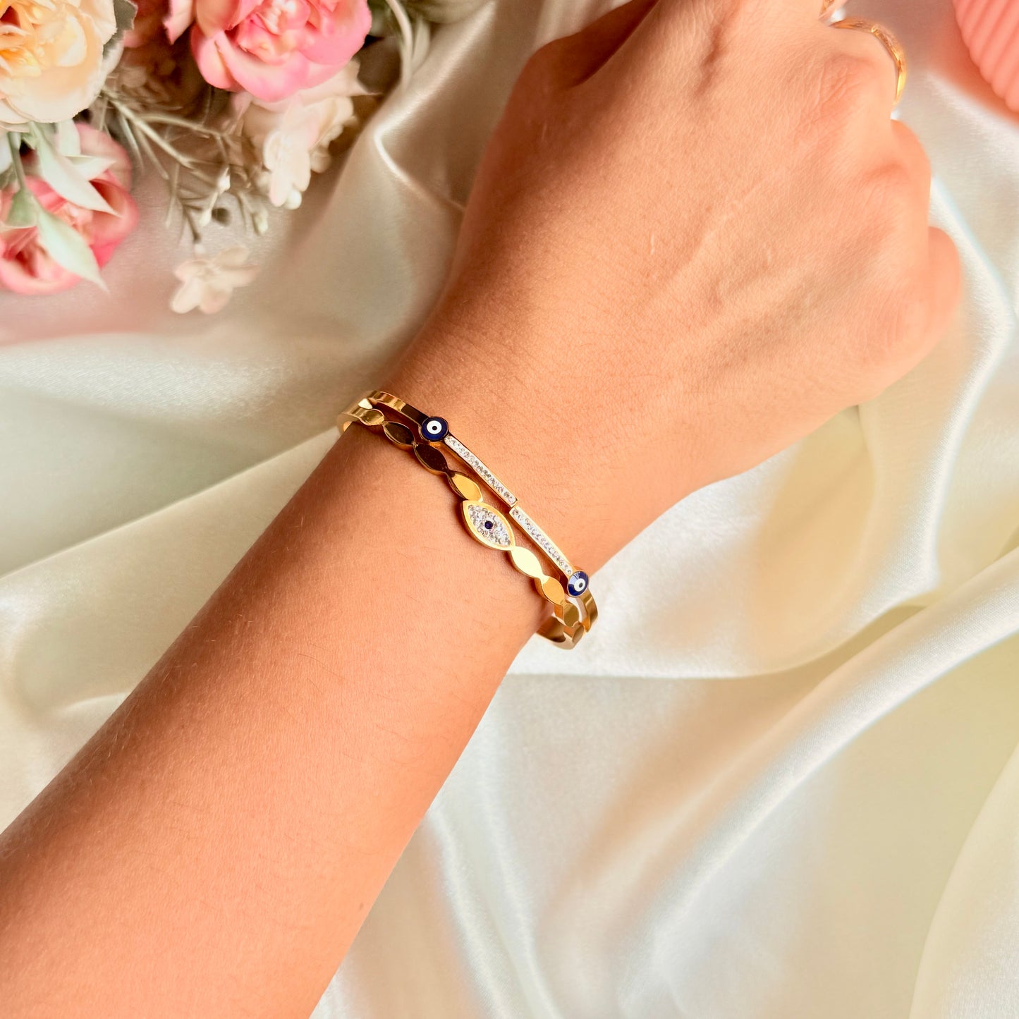 Minimal Nazar Bracelet - For Women