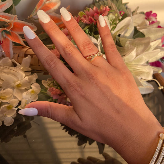 Twisted Diamond Ring - For Women